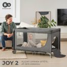 KINDERKRAFT Utazóágy Joy 2 Dark grey