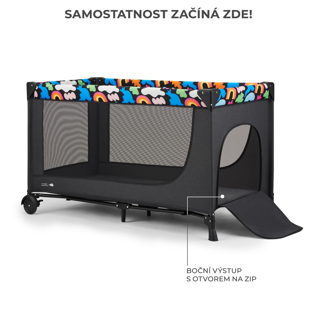 KINDERKRAFT Utazóágy Joy 2 Happy shapes
