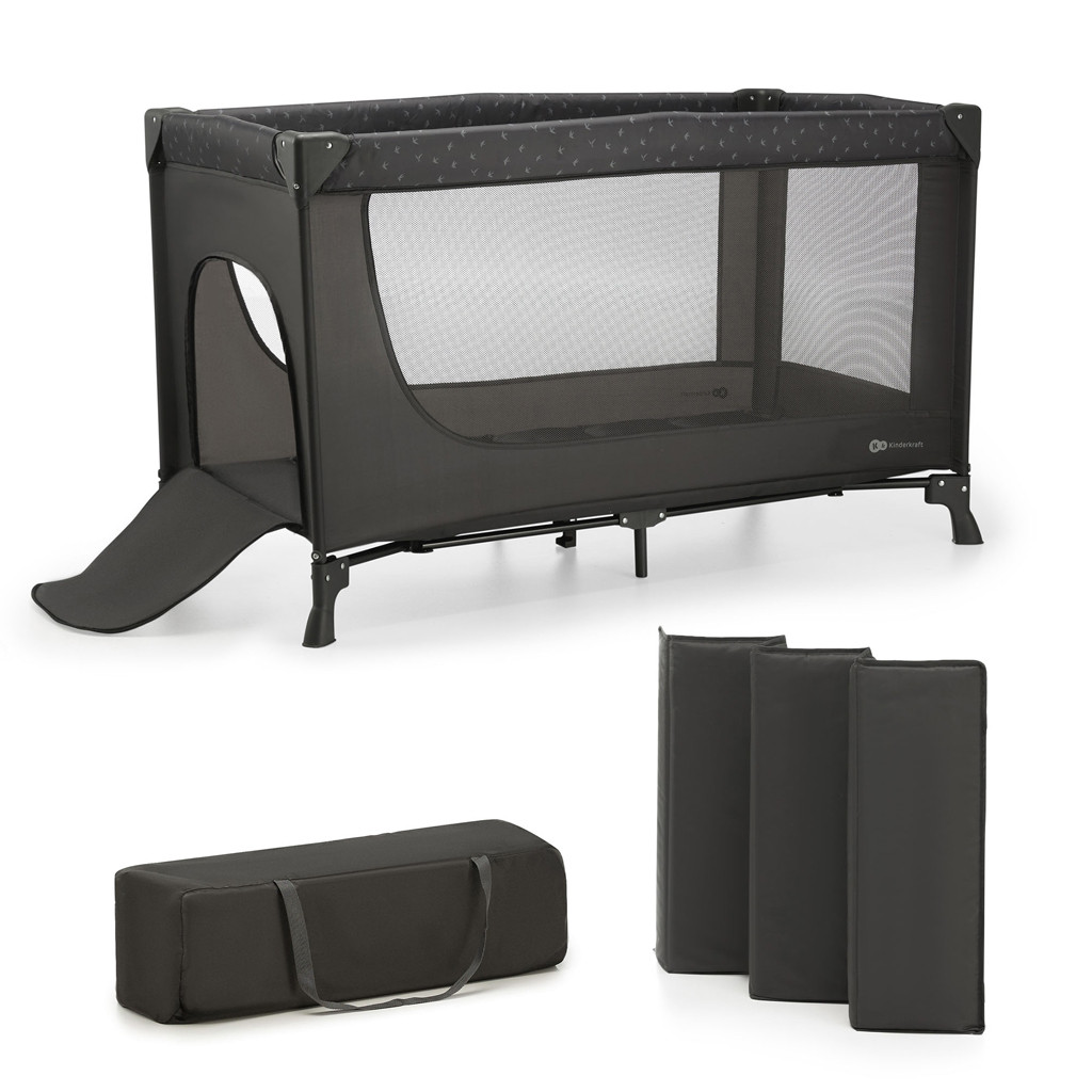 KINDERKRAFT Utazóágy Joy Light grey