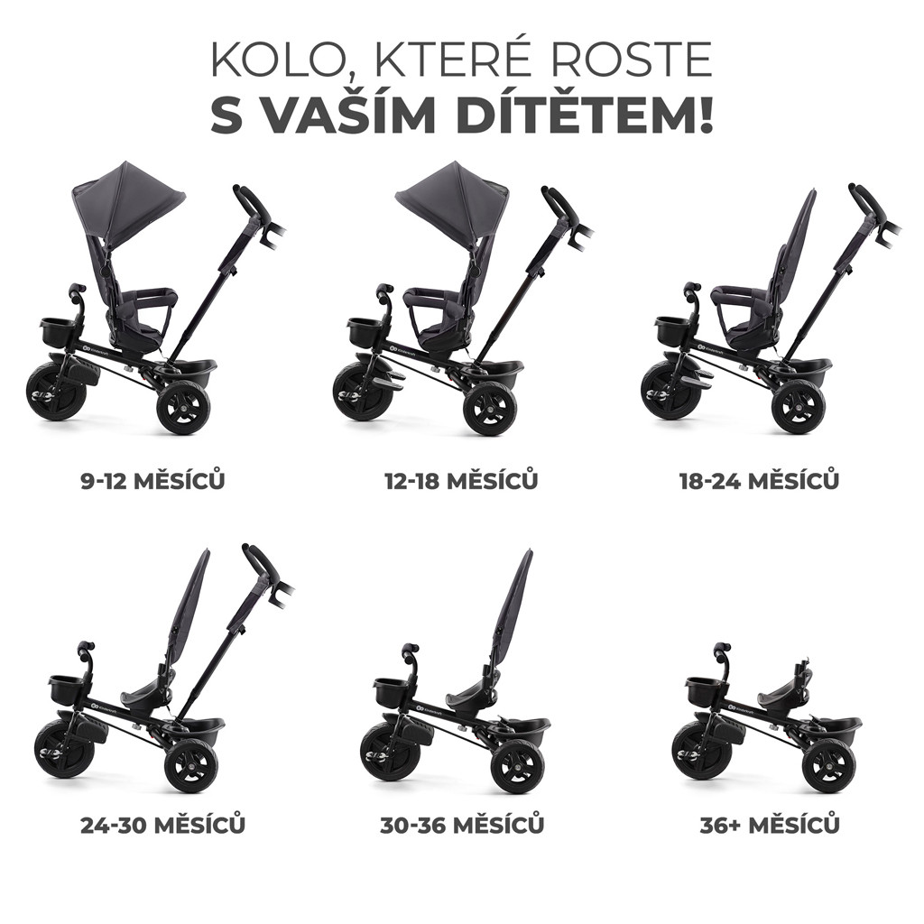 KINDERKRAFT Aveo Tricikli Malachite Grey