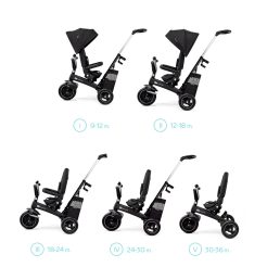 KINDERKRAFT SELECT Easytwist Black, Premium tricikli