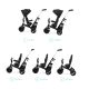 KINDERKRAFT SELECT Easytwist Black, Premium háromkerekű