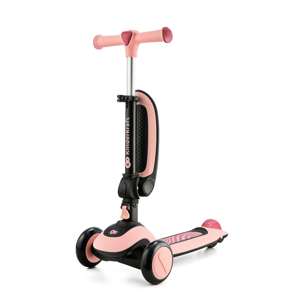 KINDERKRAFT Futóbicikli és roller 2 az 1-ben Halley Rose pink