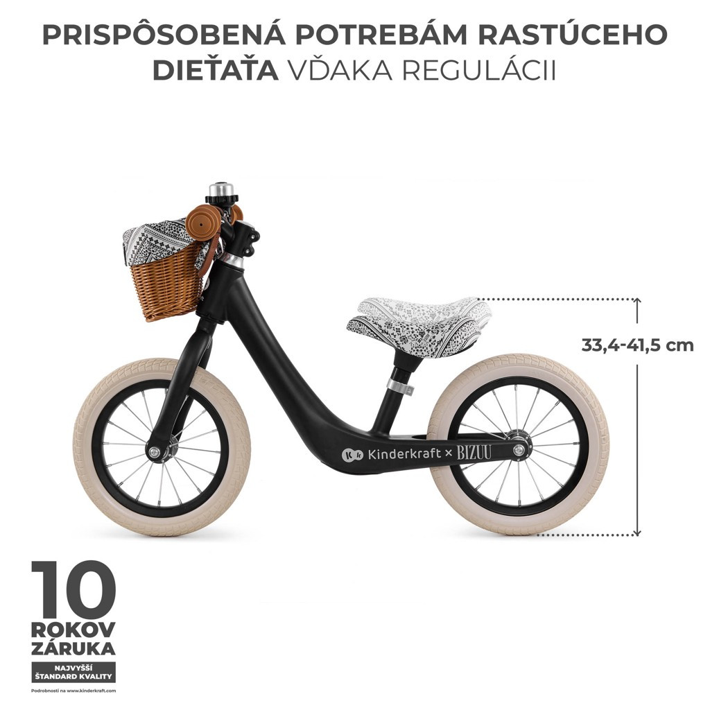 KINDERKRAFT Rapid 2 Lunar Black Bizuu futóbicikli