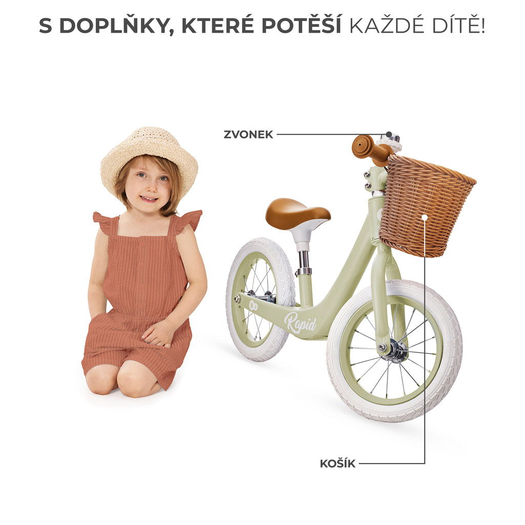 KINDERKRAFT SELECT Rapid2 Savannah Green futóbicikli