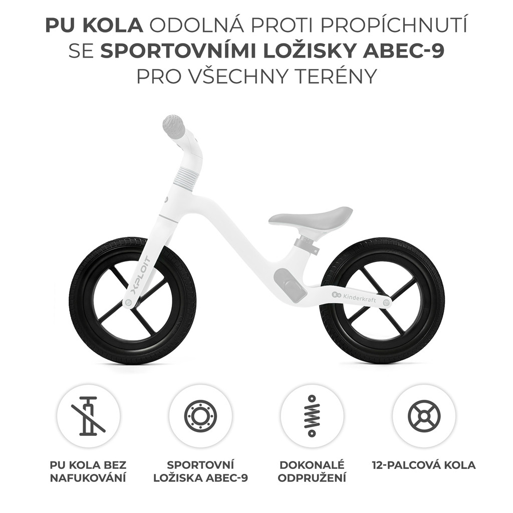 KINDERKRAFT Xploit Moonstone ezüst futóbicikli