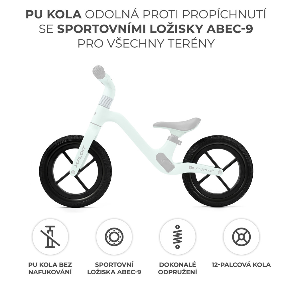 KINDERKRAFT Xploit türkiz színű futóbicikli