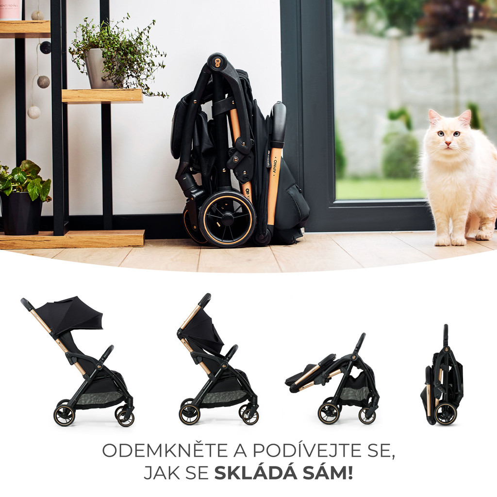KINDERKRAFT Sport babakocsi Apino Raven black