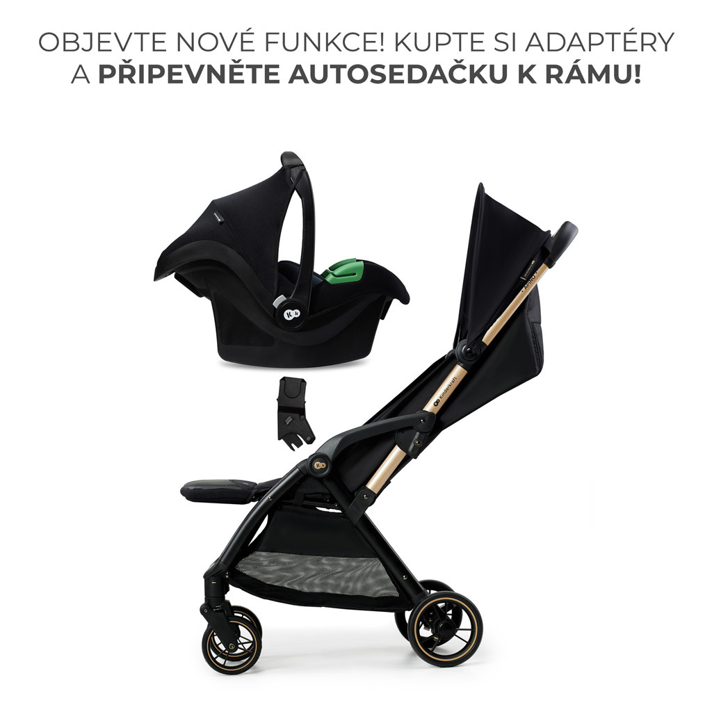 KINDERKRAFT Sport babakocsi Apino Raven black