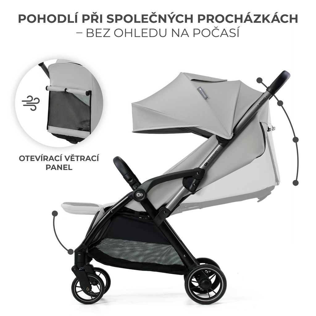 KINDERKRAFT Sport babakocsi Apino Dove grey