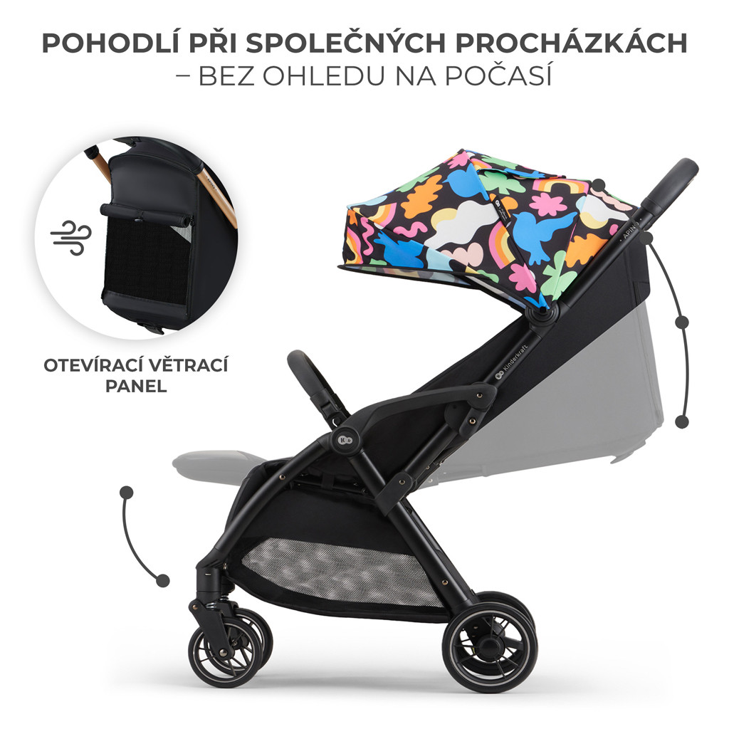 KINDERKRAFT Sport babakocsi Apino Happy shapes