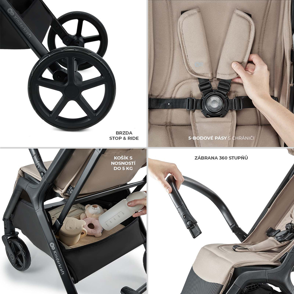 KINDERKRAFT Sport babakocsi Loom Beige