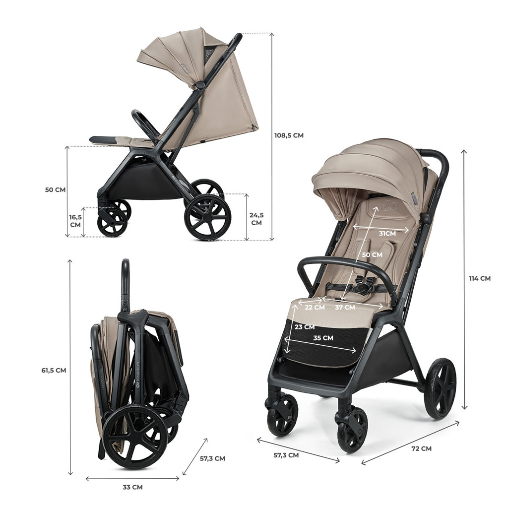 KINDERKRAFT Sport babakocsi Loom Beige
