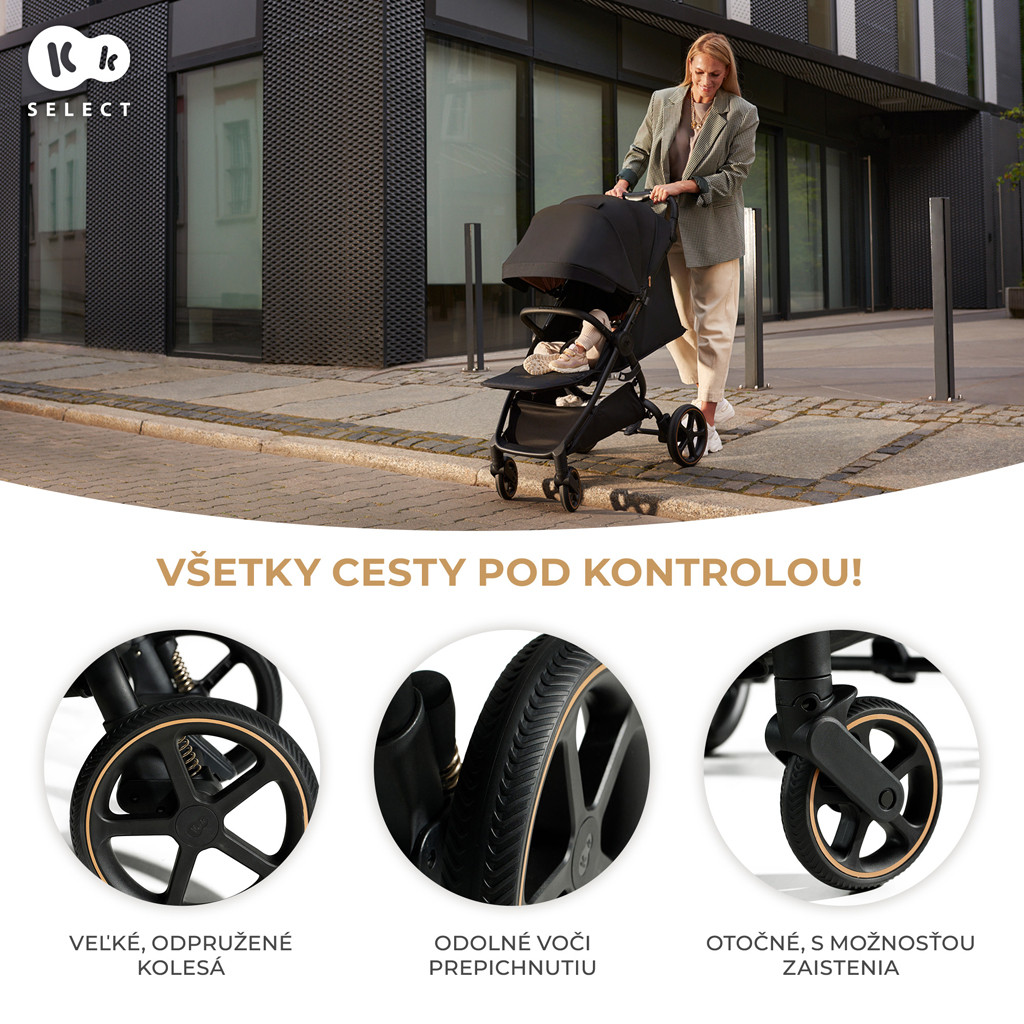 KINDERKRAFT SELECT Sport babakocsi Mitzy Ink Black