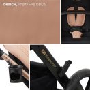 KINDERKRAFT Babakocsi kombinált Moov 2 3v1 Sand Beige - habkerekek