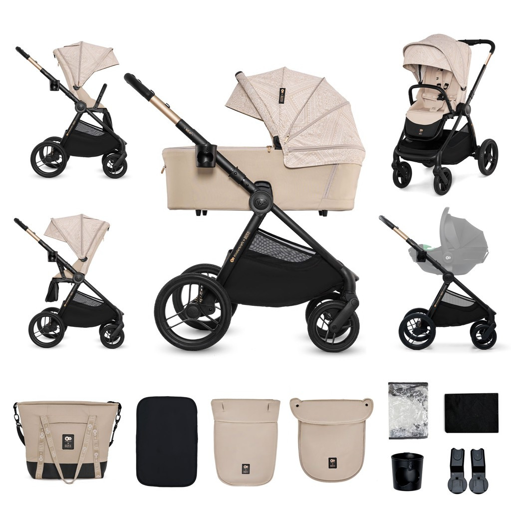 KINDERKRAFT Kombinált babakocsi Nea 2 2 az 1-ben Dune Whisper Bizuu