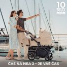 KINDERKRAFT Kombinált babakocsi Nea 2 2 az 1-ben Lunar Black Bizuu