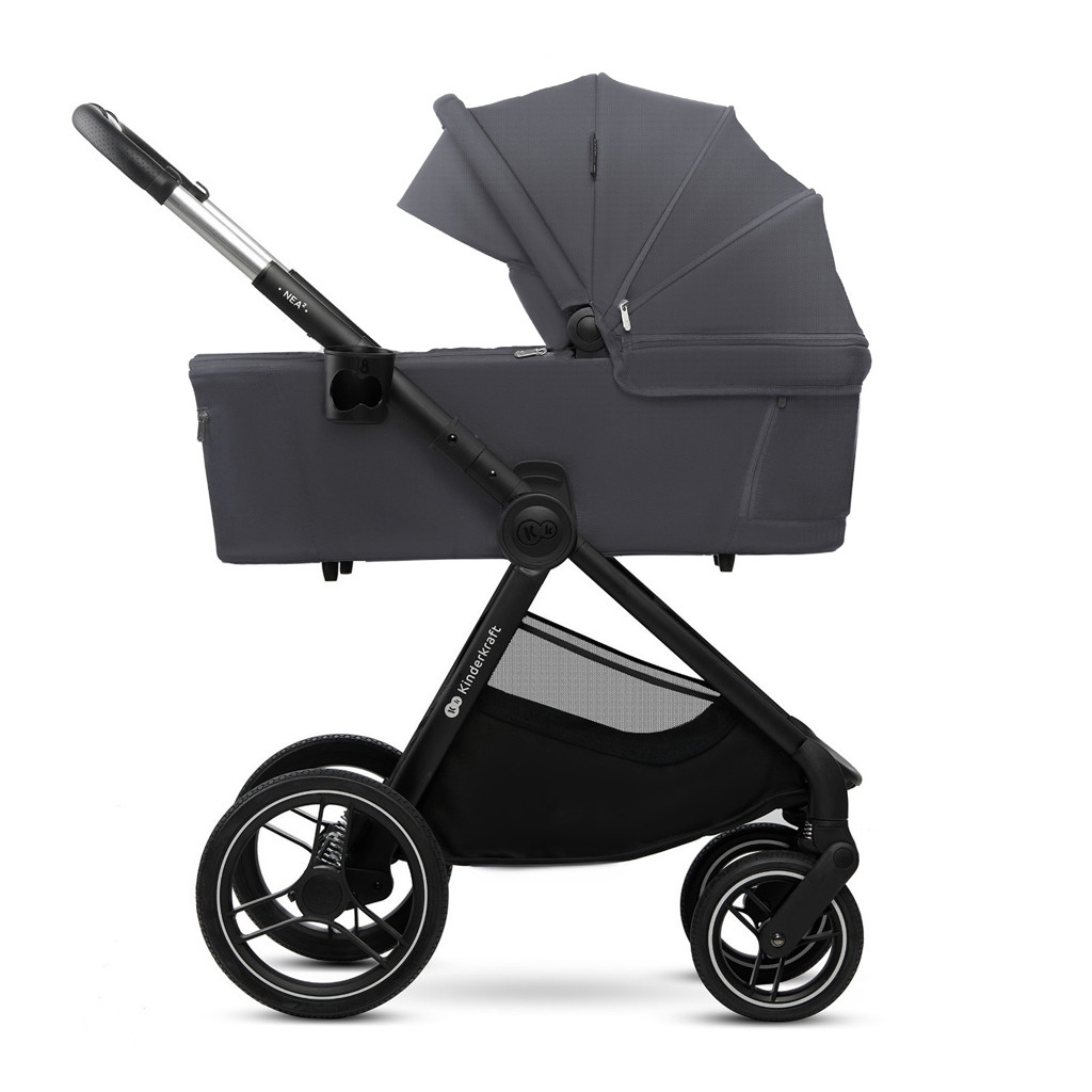 KINDERKRAFT Kombinált babakocsi Nea 2 2in1 Dark Grey