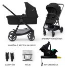 KINDERKRAFT Babakocsi kombinált 4 az 1-ben Newly Classic Black + Mink PRO