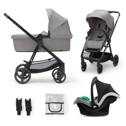   KINDERKRAFT Babakocsi kombinált 3 az 1-ben Newly Moonlight grey + Mink PRO