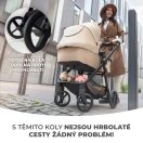 KINDERKRAFT Babakocsi kombinált 4 az 1-ben Newly Classic Grey + Mink PRO