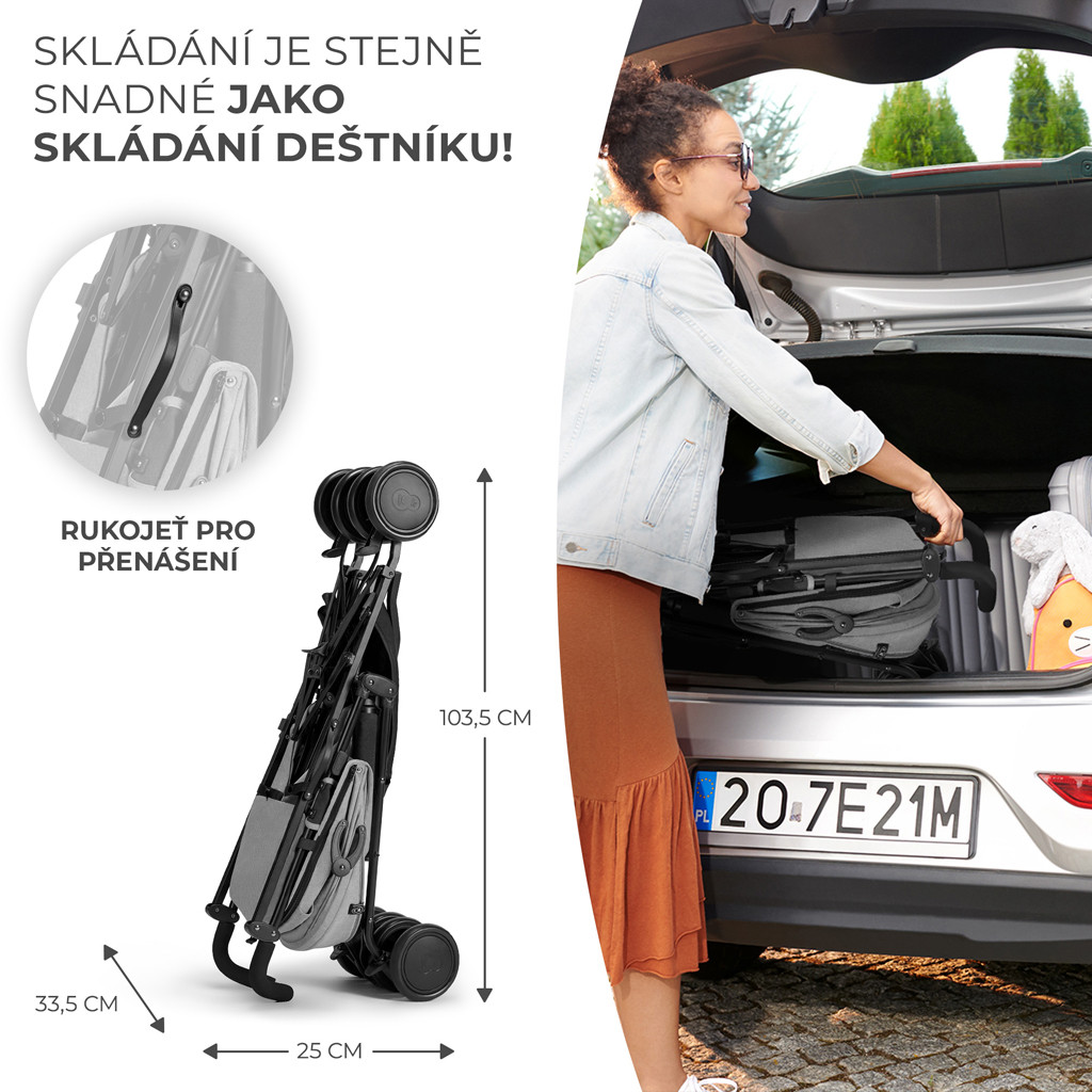 KINDERKRAFT Sport babakocsi Siesta Ash grey