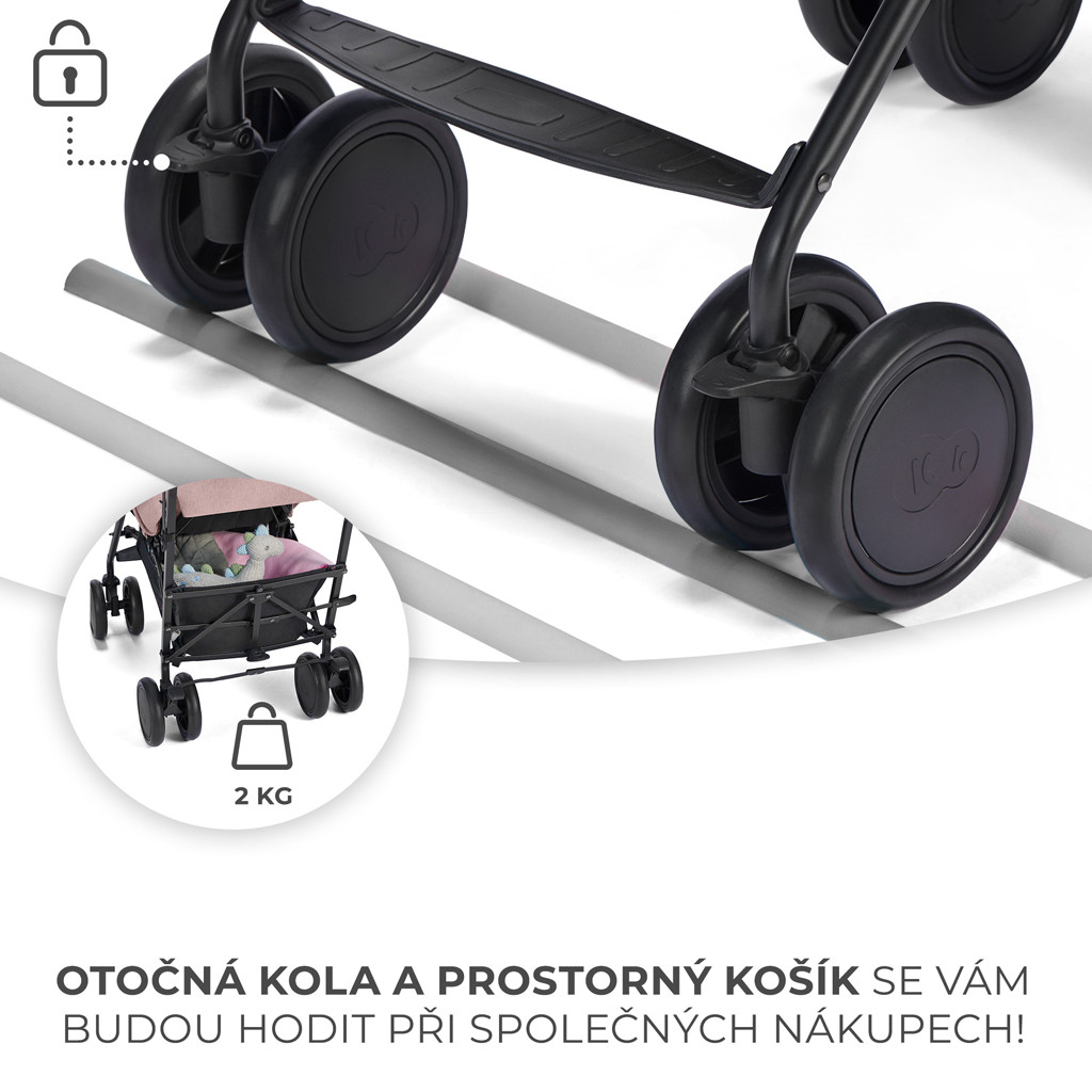 KINDERKRAFT Sport babakocsi Siesta Pink Princess