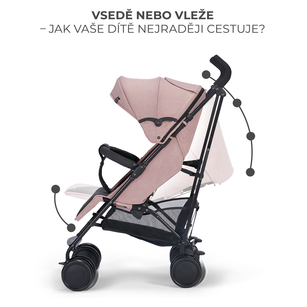 KINDERKRAFT Sport babakocsi Siesta Pink Princess