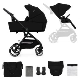 KINDERKRAFT SELECT Yoxi 2v1 Pure Black kombinált babakocsi