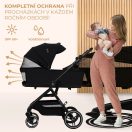 KINDERKRAFT SELECT Yoxi 2v1 Pure Black kombinált babakocsi