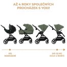 KINDERKRAFT SELECT Yoxi 2v1 kombinált babakocsi Mystic Green