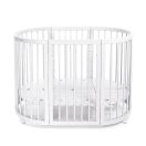 MIMIKO Kerek babaágy 9 az 1-ben Round White