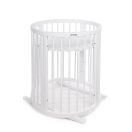 MIMIKO Kerek babaágy 9 az 1-ben Round White