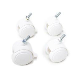 MIMIKO Kerekek biztosítóval fehér a kiságyhoz