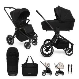   MUUVO Kombinált babakocsi Quick 4.0 Classic black szett 2in1