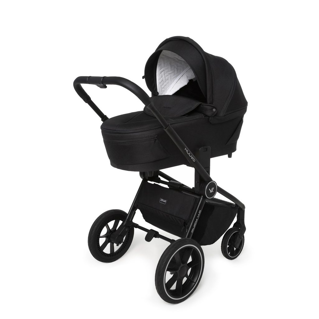 MUUVO Kombinált babakocsi Quick 4.0 Classic black szett 2in1