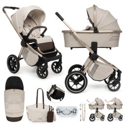 MUUVO  Kombinált babakocsi Quick Boho Brown szett 2in1