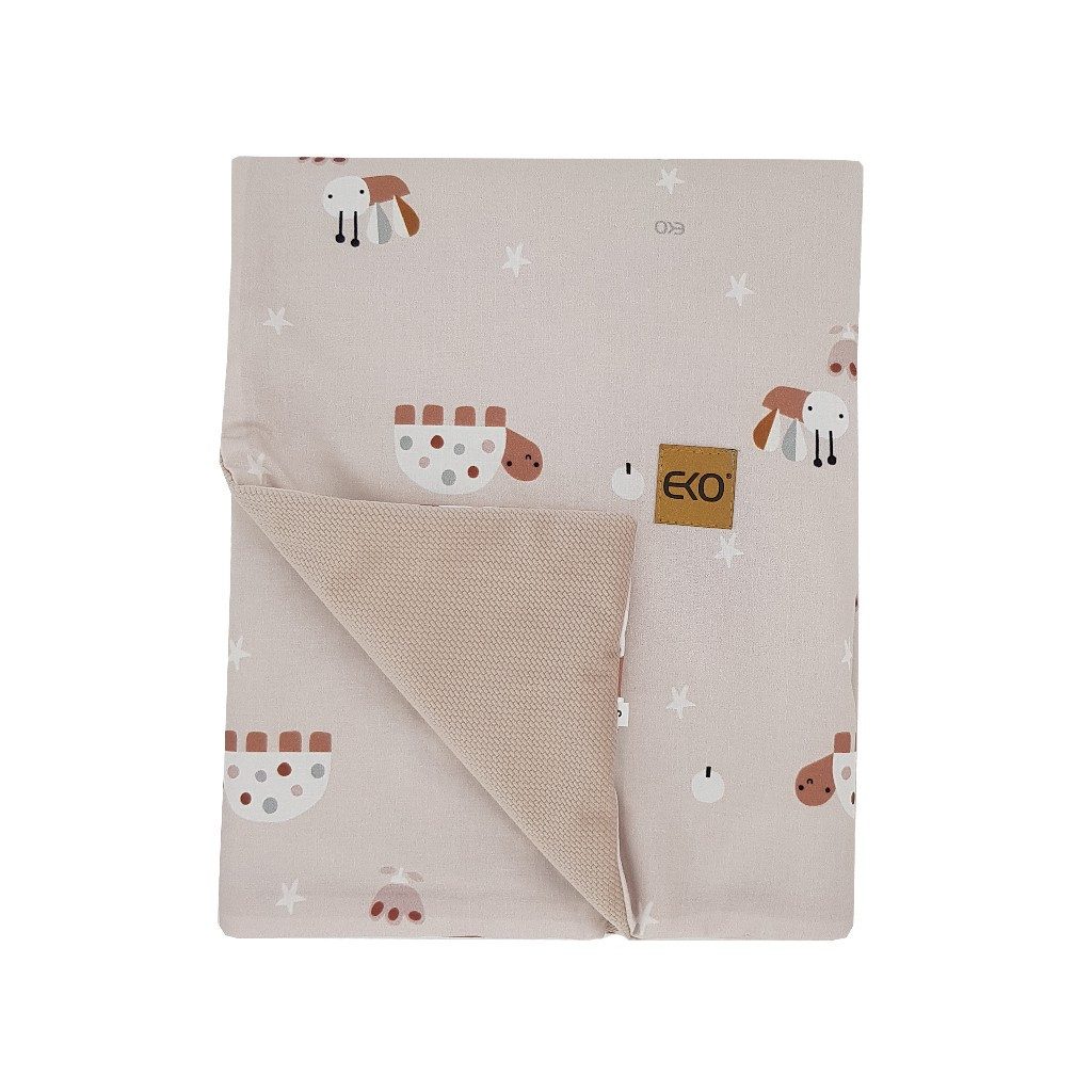 EKO Takaró pamutból VELVET méhek bézs 100x80 cm belső béléssel