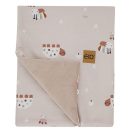 EKO Takaró pamutból VELVET méhek bézs 100x80 cm belső béléssel