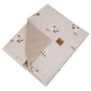 EKO Takaró pamutból VELVET méhek bézs 100x80 cm belső béléssel