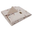 EKO Takaró pamutból VELVET méhek bézs 100x80 cm belső béléssel