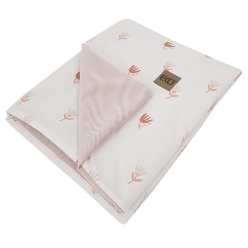 EKO Takaró pamut kétoldalas bársonyos alátéttel Beige Meadow 100x80cm