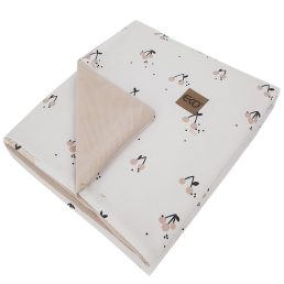   EKO Takaró pamut kétoldalas bársonyos alátéttel Cherry 100x80cm