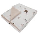 EKO Takaró pamut kétoldalas bársonyos alátéttel Cherry 100x80cm