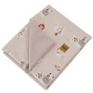 EKO Takaró pamutból VELVET béléssel My farma Powder pink 100x80 cm