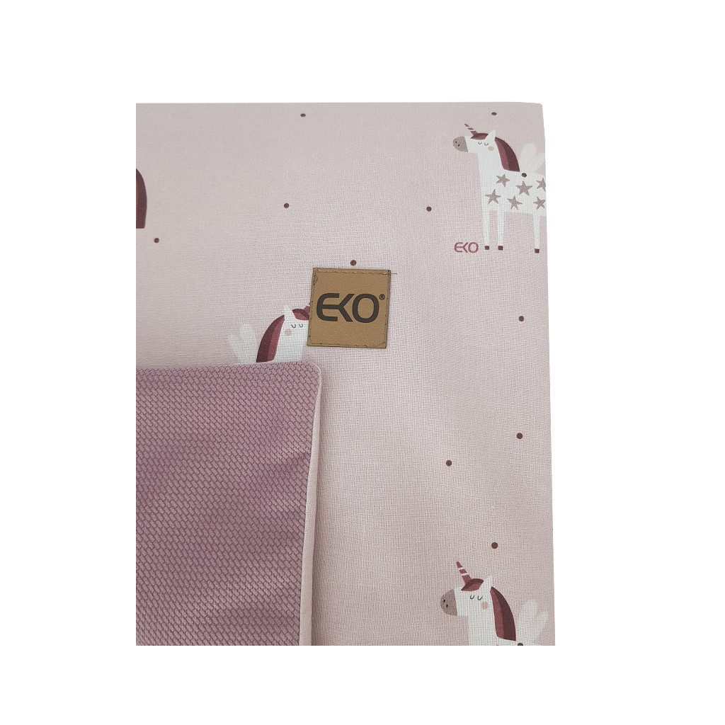 EKO Takaró pamut kétoldalas bársony alátéttel Unicorn 100x80cm