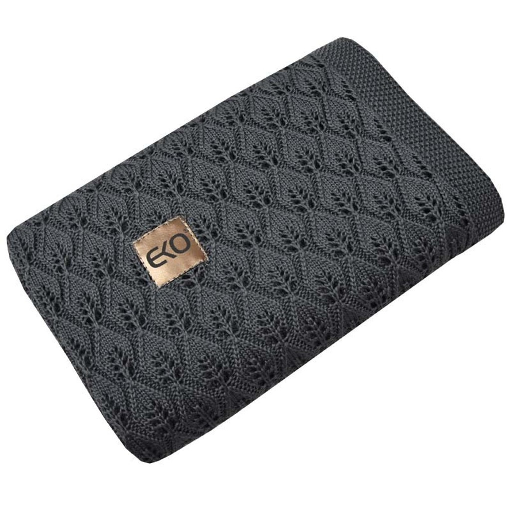 EKO Bambusz takaró Graphite 80x100cm