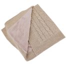 EKO Kasmír takaró szőrme béléssel Beige 100x80 cm