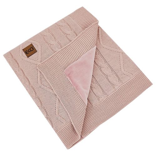 EKO Kasmír takaró szőrme béléssel Rose Pink 100x80 cm