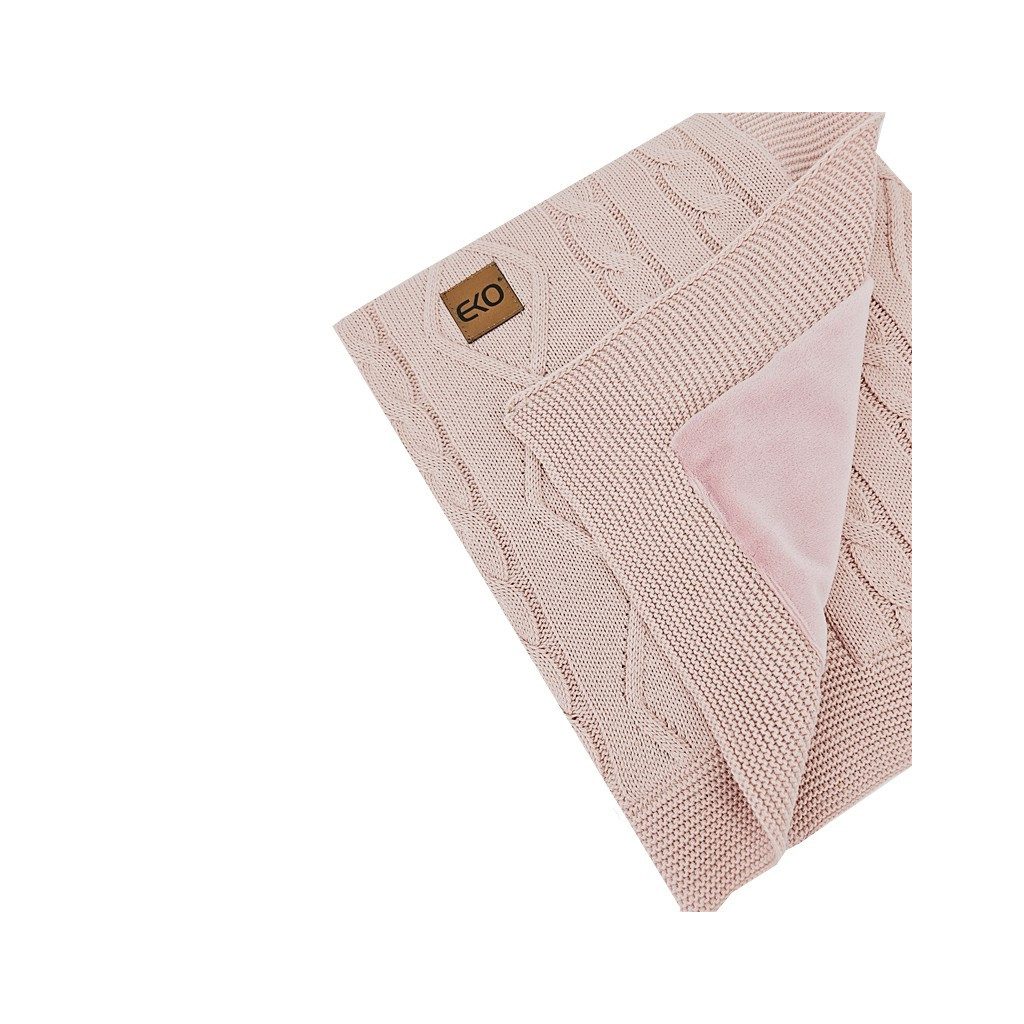 EKO Kasmír takaró szőrme béléssel Rose Pink 100x80 cm